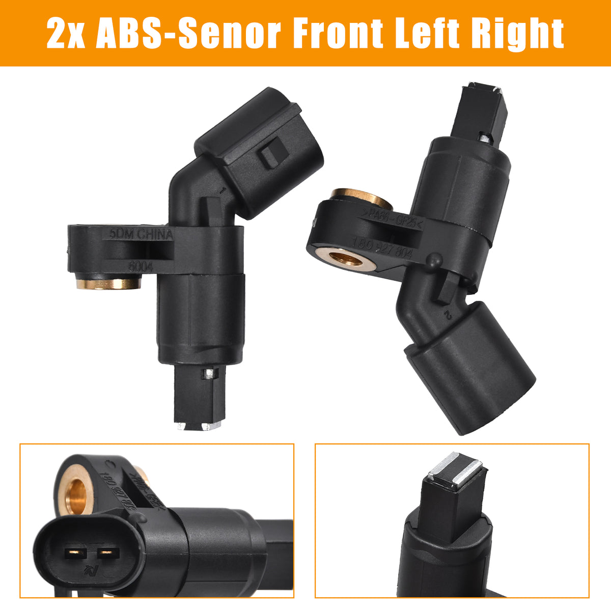 2x ABS Sensor Vorne Rechts Links für VW Golf 4 IV Polo 6N1 6N2 Audi A3 8L