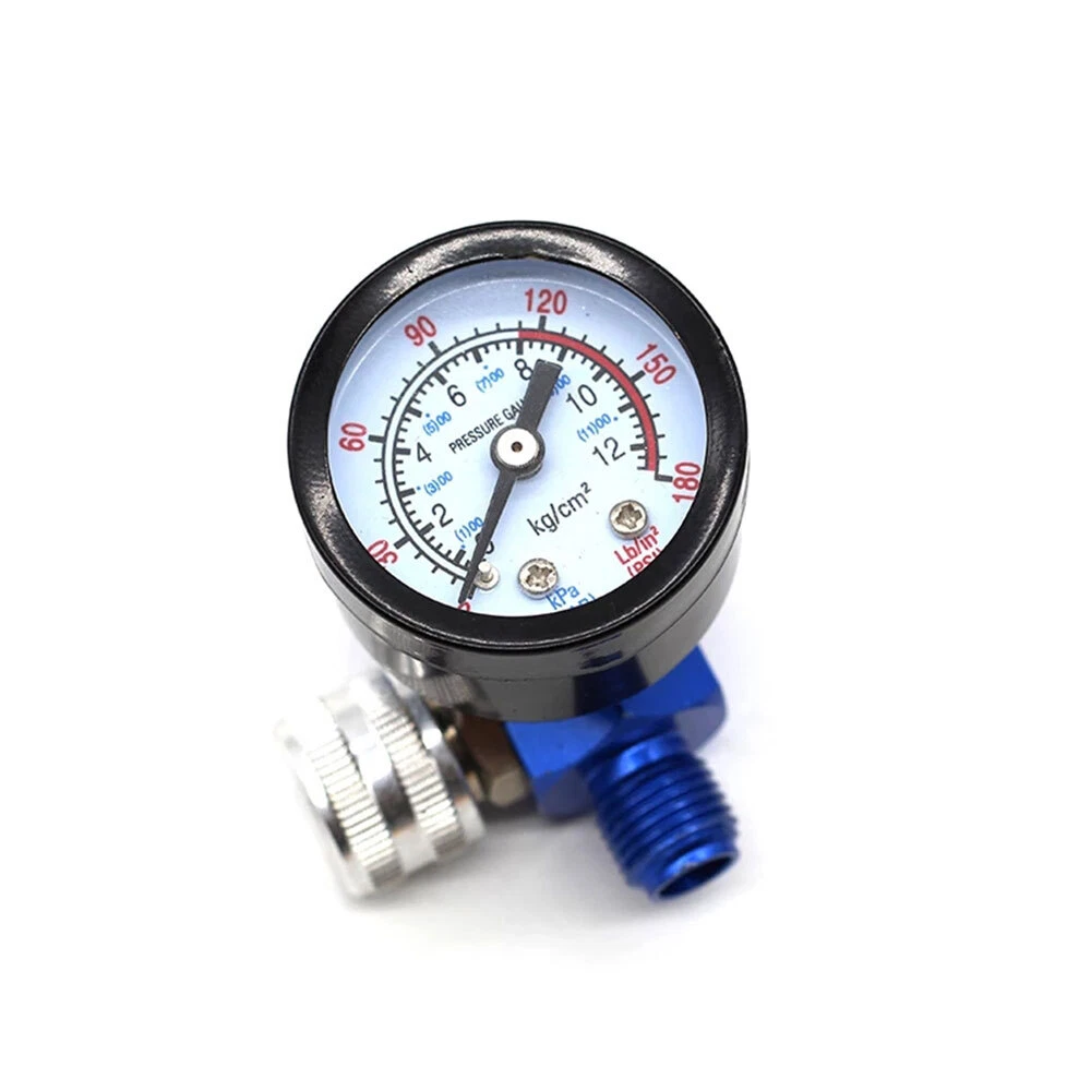 1/4" Druckluft Filter Druckminderer Manometer Luftregler für Lackierpistole
