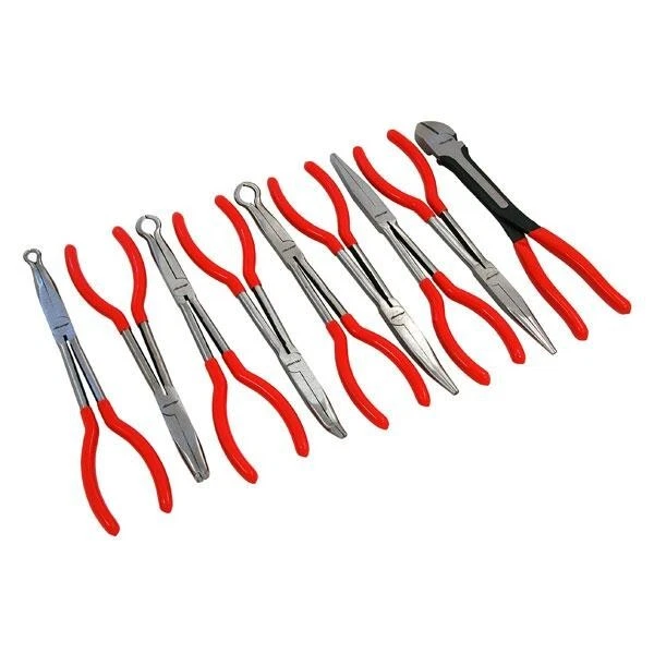 11 Zoll 275 mm Spitzzangen-Set gerade gebogene Spitze Mechaniker Zange