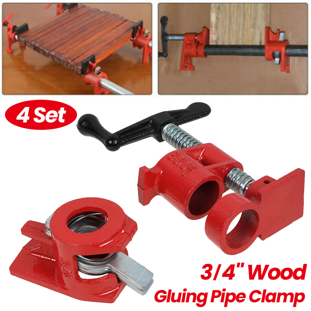 4 Stk Schraubzwingen Schraubstock 3/4 Zoll Rohrschelle Holzbearbeitung Clamp
