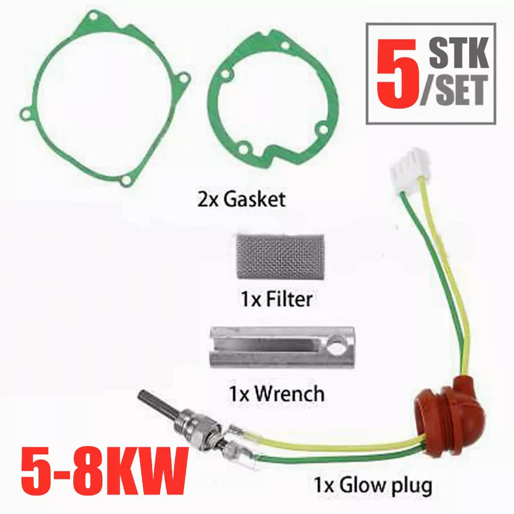 5-tlg Auto Air Diesel Dichtung Keramische Glühkerze Kit