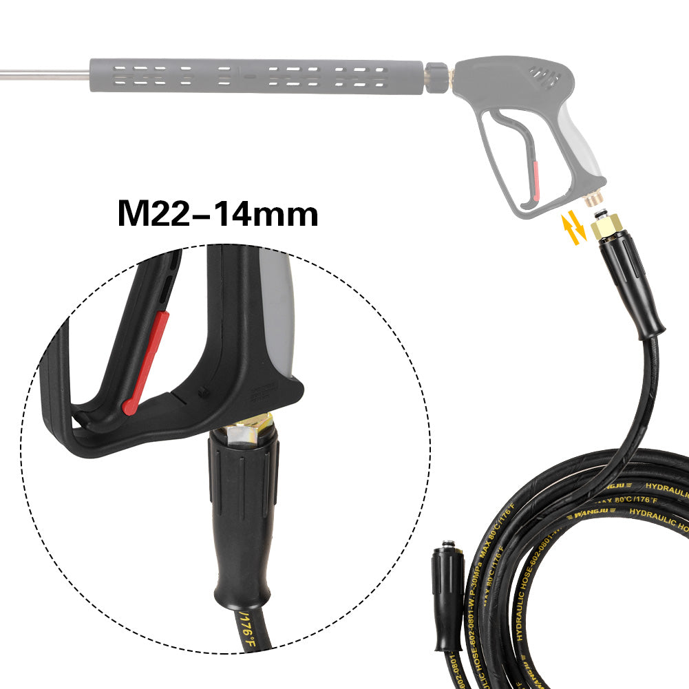 Lanze Pistole Düse Schlauch für KARCHER HD/HDS M22x14 Hochdruckreiniger