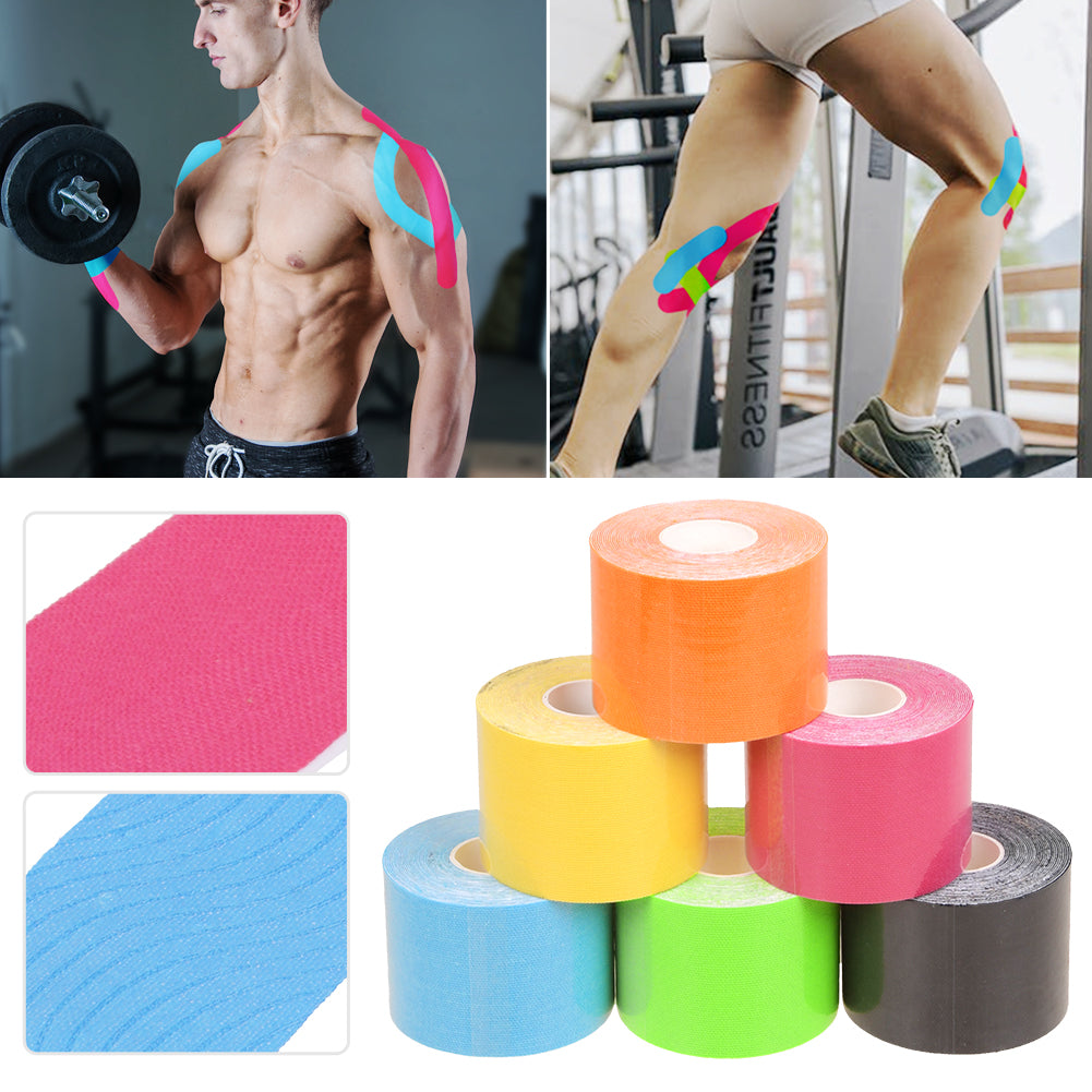 6 Rollen Elastisches Kinesiologie Tape Sport Kinesiology Physiotape Tapes