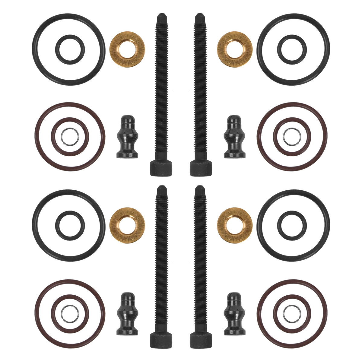4x PUMPE-DÜSE-DICHTSATZ & DEHNSCHRAUBEN für VW AUDI 1.9 2.0 TDI