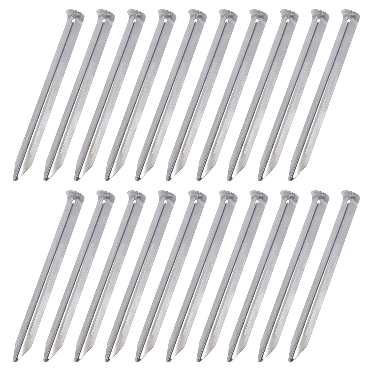 20 Stück Set Zeltheringe 22cm Heringe Erdnägel Bodennägel Zeltpflöcke