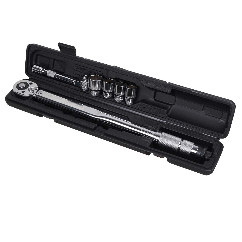 Drehmomentschlüssel 1/2" 3/8" 28-210 Nm + 4 Stecknüsse