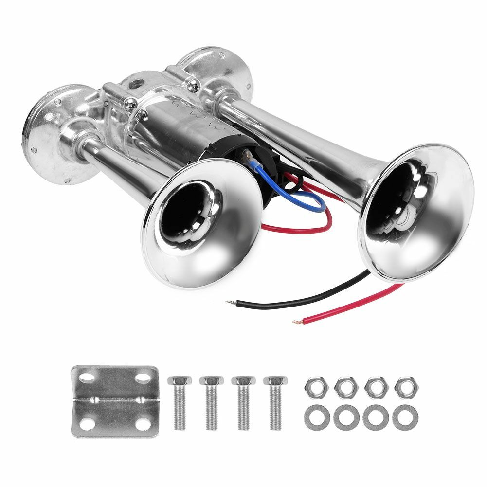 12V 600DB Drucklufthorn Druckluft Horn Fanfare Hupe Lufthorn Nebelhorn