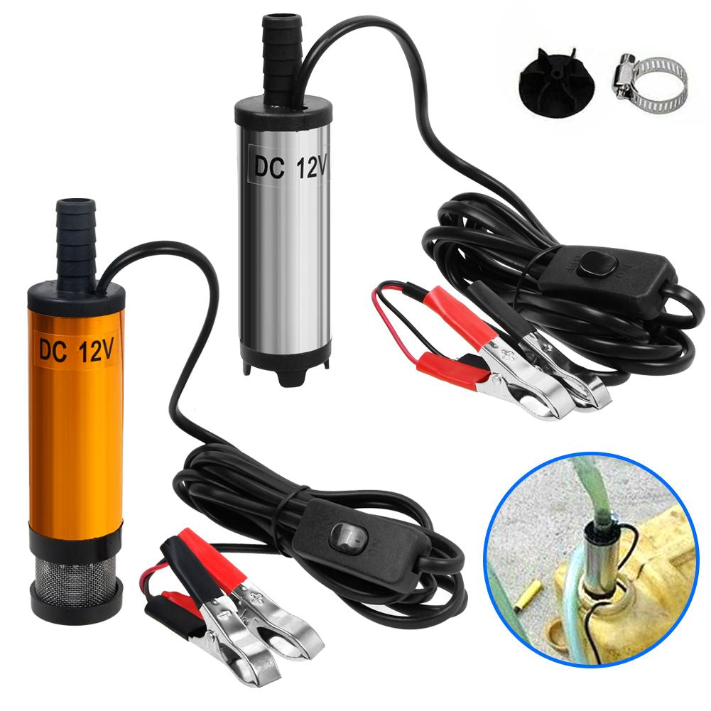 Minipumpe 12l/min Tauchpumpe 12V Wasserpumpe Diesel Öl Transfer Pumpe 38mm