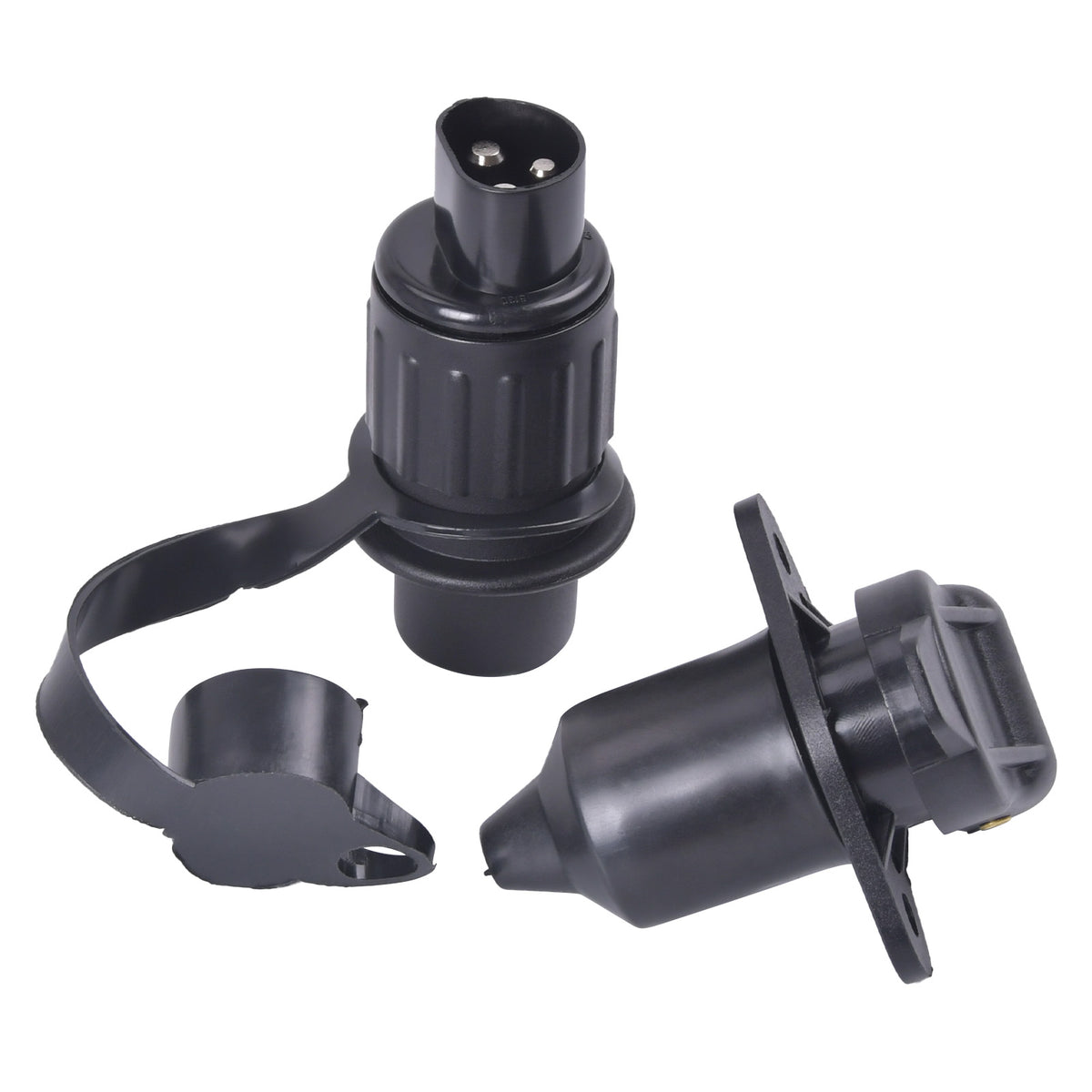 Steckdose 3 Polig 12V und Stecker Anhänger 3-Polig LKW