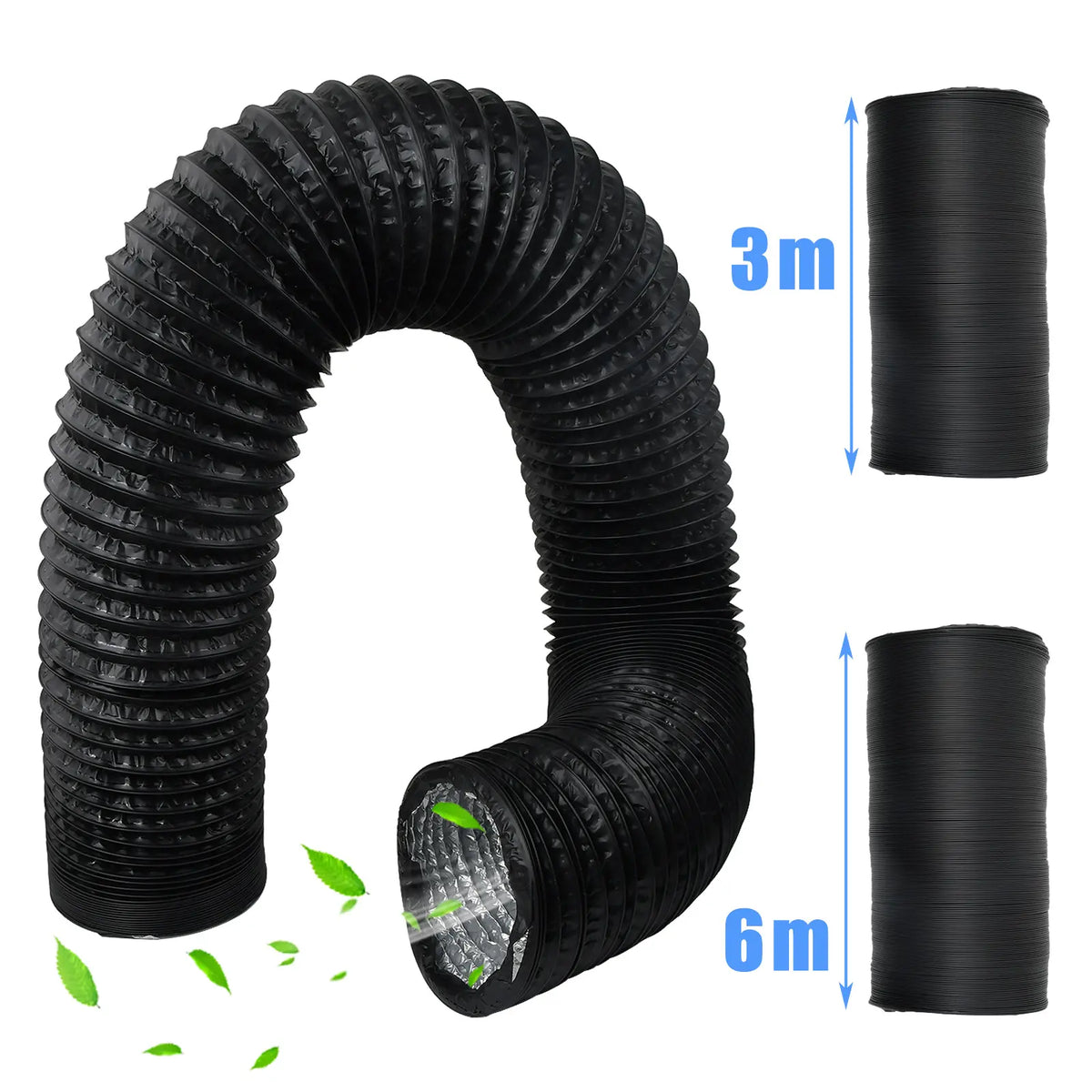 150mm Abluftschlauch Schlauch PVC Flexibel für Mobil Klimaanlagen