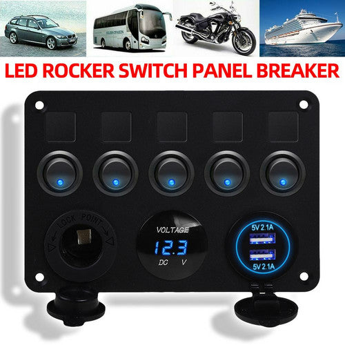 12V Auto Zigarettenanzünder Steckdose mit Dual USB Ladegerät