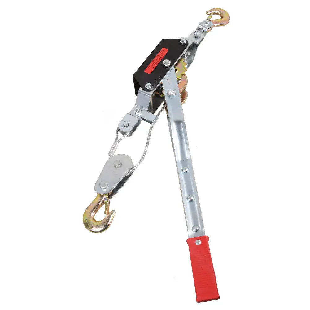 Handseilzug 2T/4T 1,9m Drahtseil 2 Haken Flaschenzug Handwinde Hebezug Seilzug