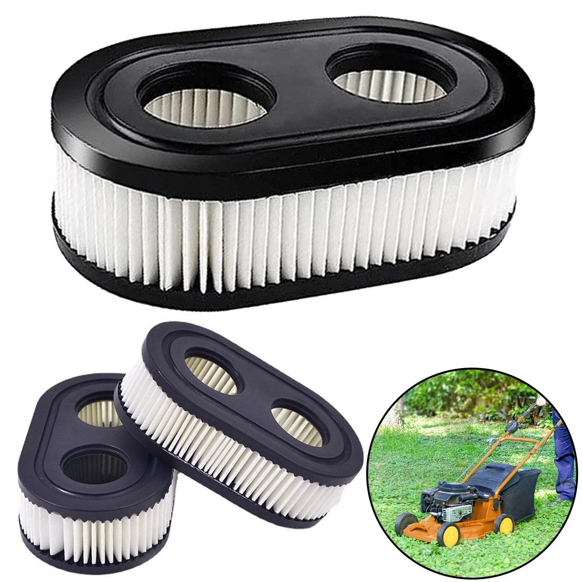 5x Rasenmäher Motoren Luftfilter für Briggs & Stratton 798452 593260 4247 5432