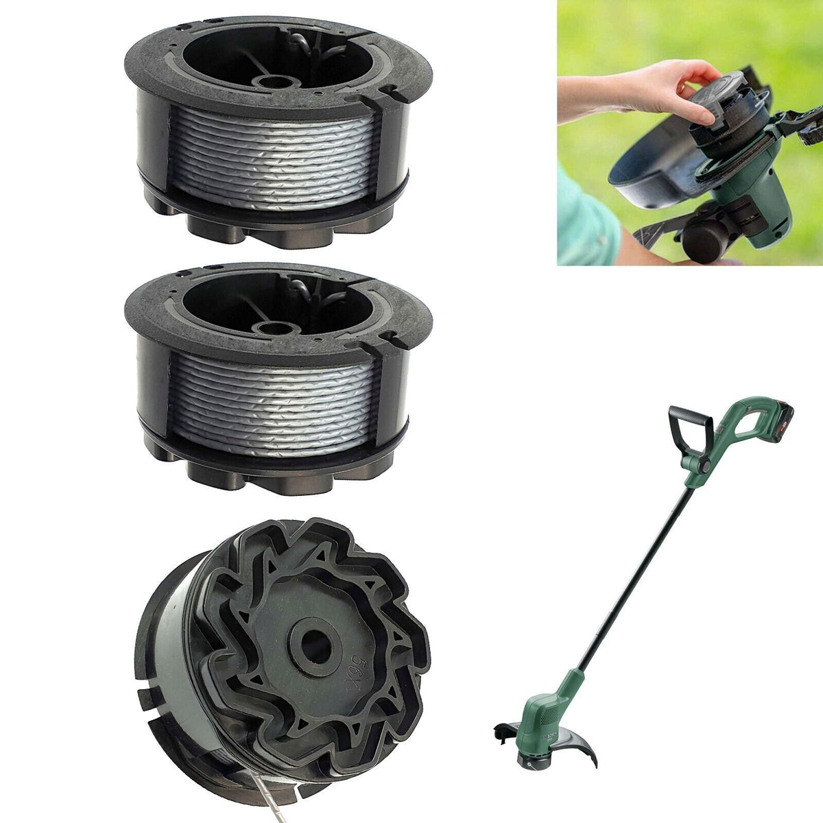 Ersatzspulen für BOSCH Universal GrassCut 18-26 Rasentrimmer