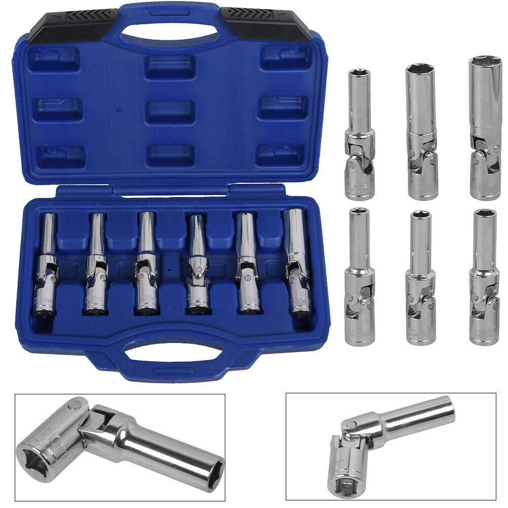 3/8" Glühkerzen Werkzeug Gelenk Schlüssel Steckschlüssel Einsatz 8-16mm