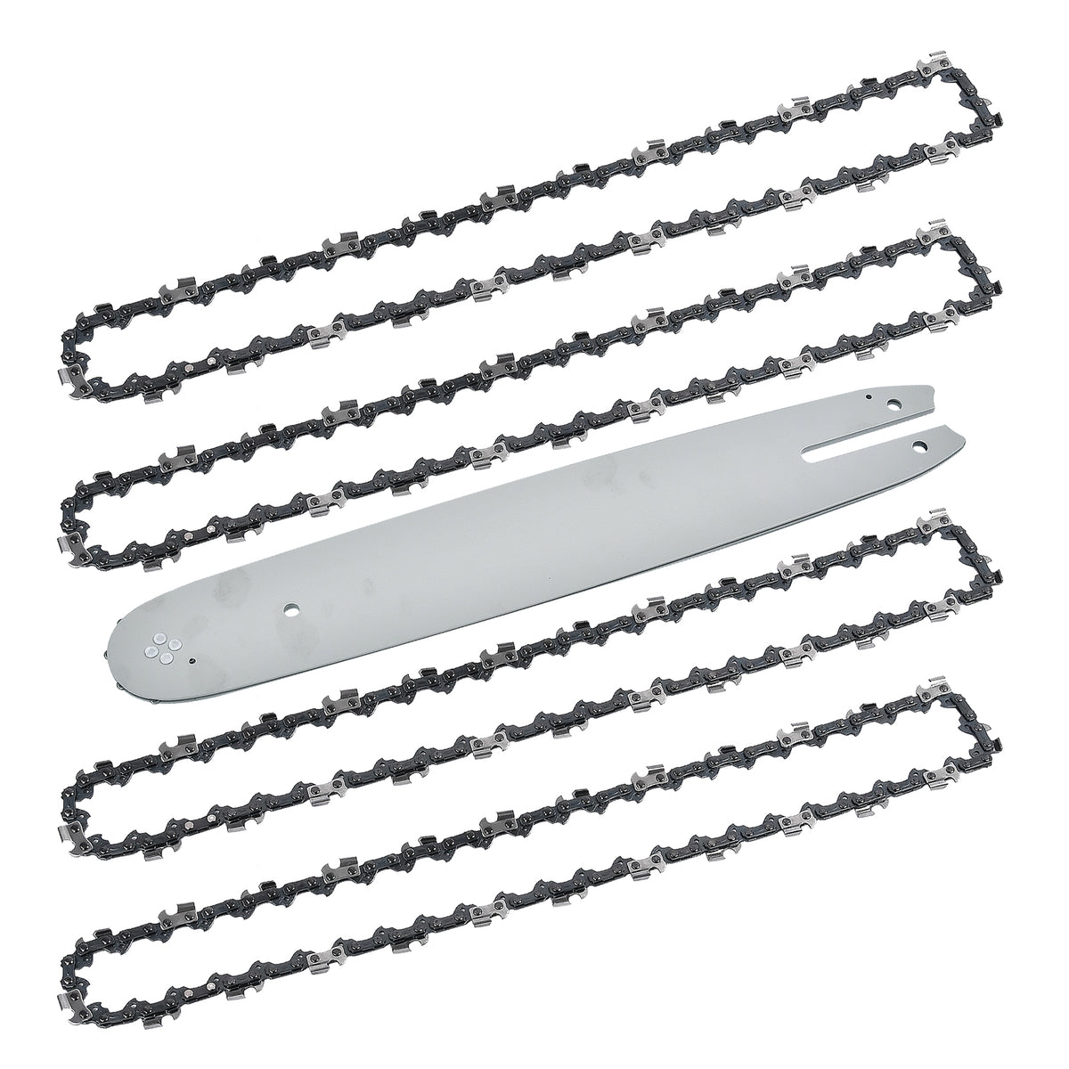 4x Sägekette + 1 Schwert 35cm 3/8" 50 1,3mm