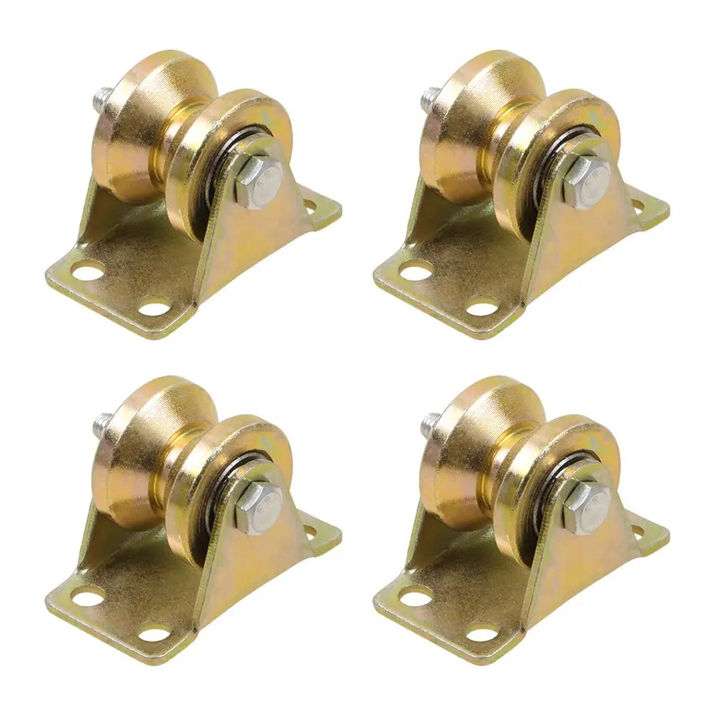 4 Stk Umlenkrollen Für Seile V-Nut Rollenrad Umlenkrolle Hebekran Seilrolle