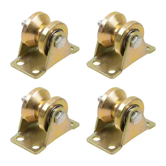 4 Stk Umlenkrollen Für Seile V-Nut Rollenrad Umlenkrolle Hebekran Seilrolle