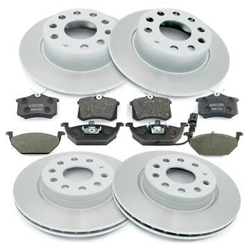 Bremsscheiben Bremsbeläge vorn hinten für Audi A3 8P Seat