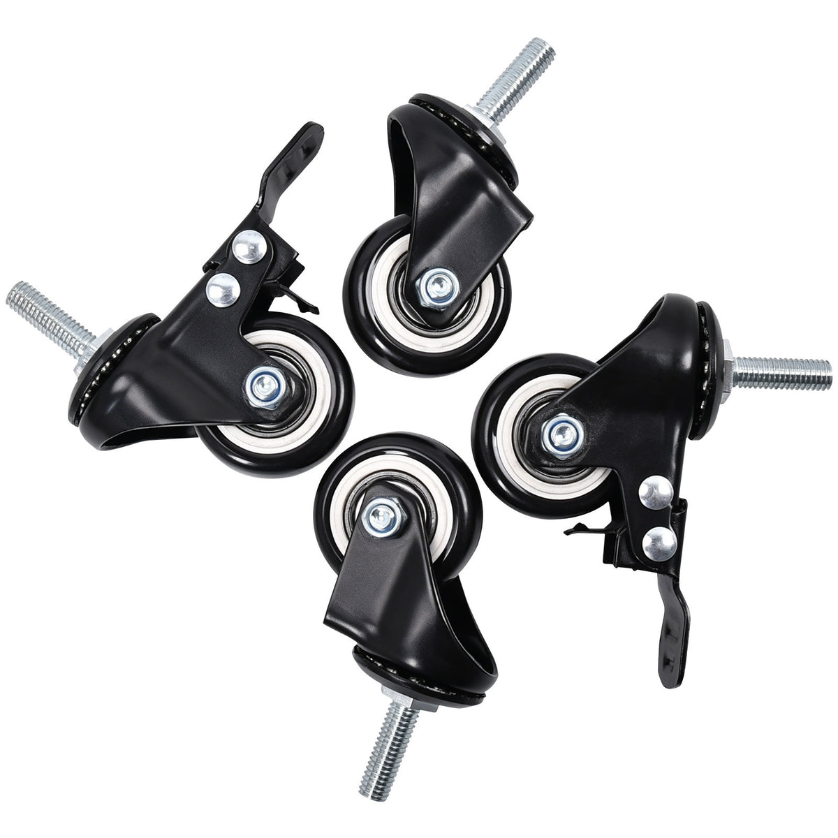 4x Schwerlastrollen Für Möbel 40mm Transportrollen Lenkrollen