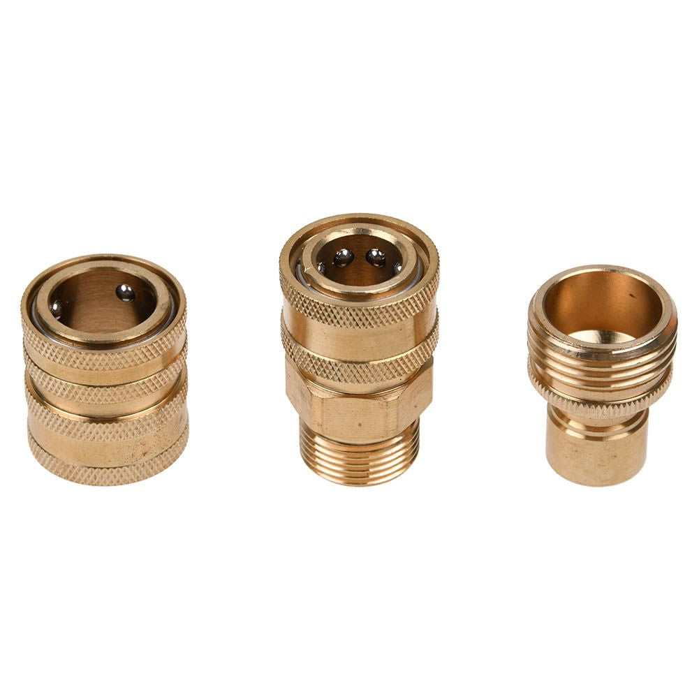 8x Hochdruckreiniger-Adapter-Set M22 schwenkbar auf 3/8 Zoll