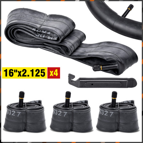 16 x 2,125 Schrader-Ventil-Fahrradschlauch + GRATIS REIFENHEBER