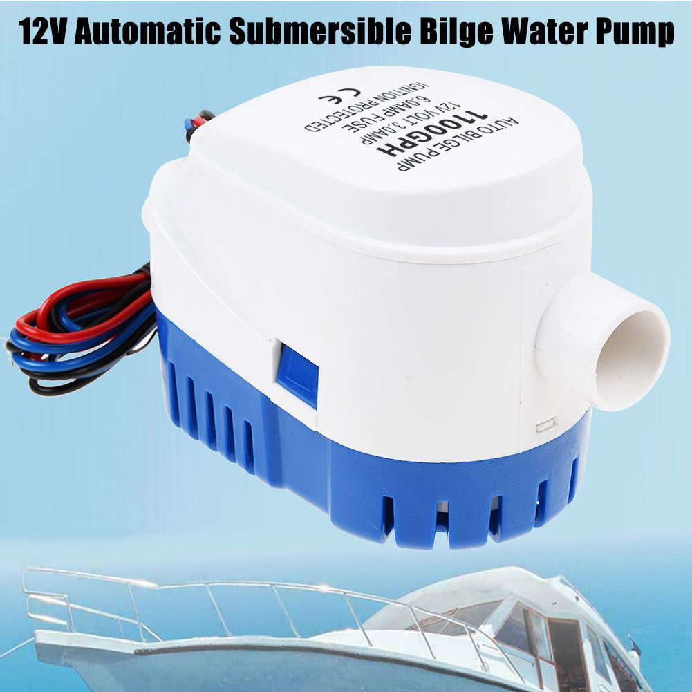 12V 1100GPH Lenzpumpe Bilgenpumpe Automatische Mit Schwimmerschalter