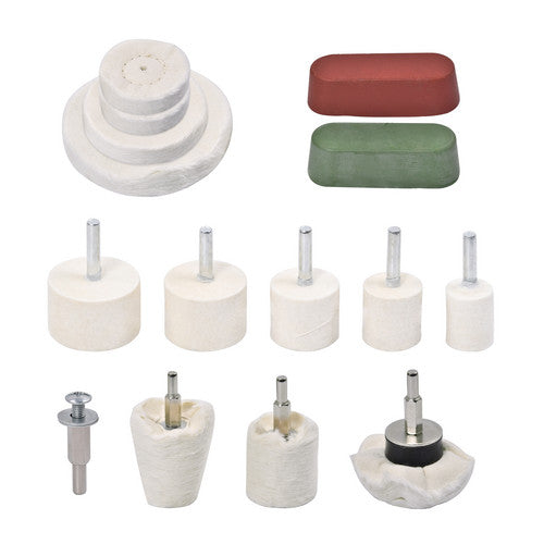 15x Felgen Polierset Polierscheibe Politur Polierköpfe Polierpaste