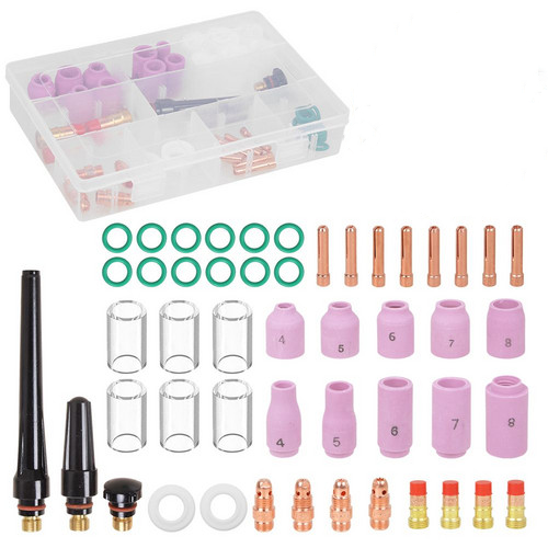 49X WIG TIG Zubehör Verschleißteil Set Schweißbrenner Gaslinse