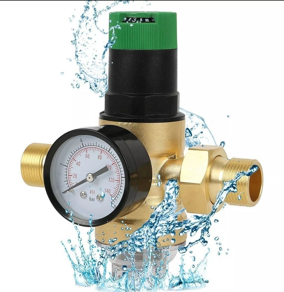 Druckminderer mit Manometer 10Bar radial DN15/DN20 DN25 1/2", 3/4",1"