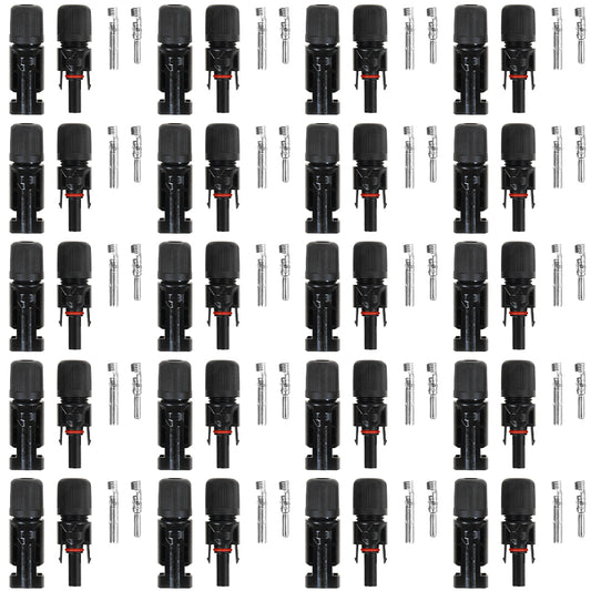 20x Solarstecker Solar Buchse + Stecker Kupplung Kabel Buchse 2,5-6 mm²