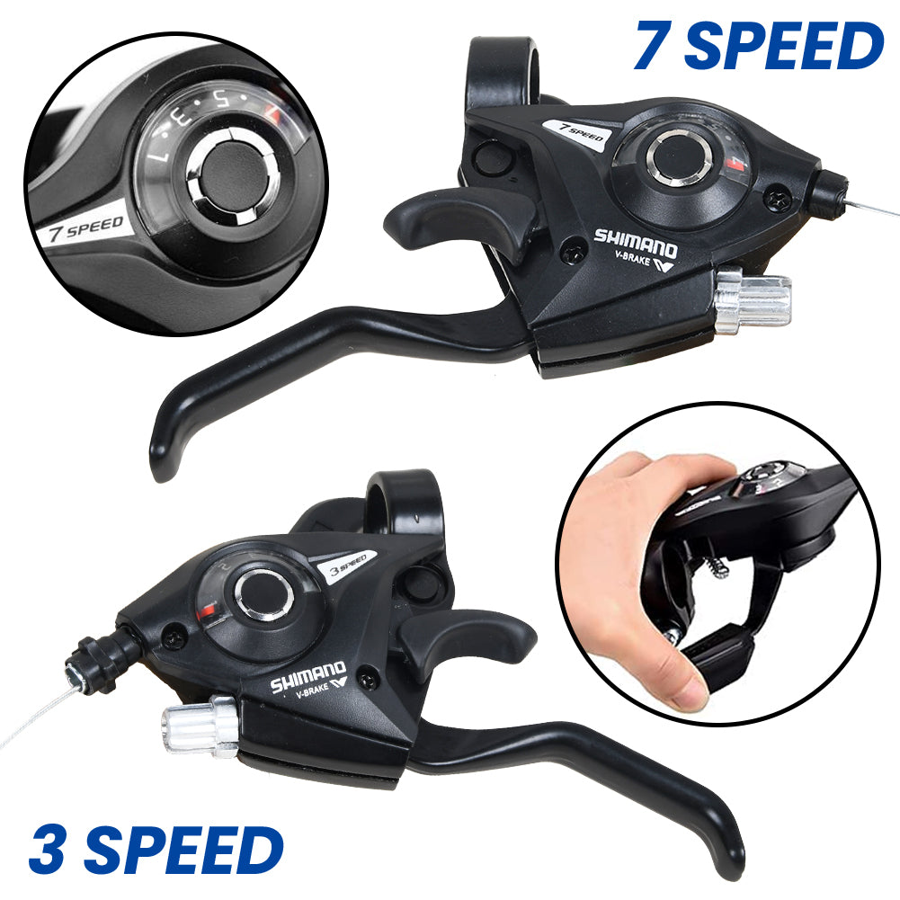 2ER FAHRRAD SCHALTHEBEL ALTUS MTB FÜR SHIMANO 3X7-FACH 21-GANG