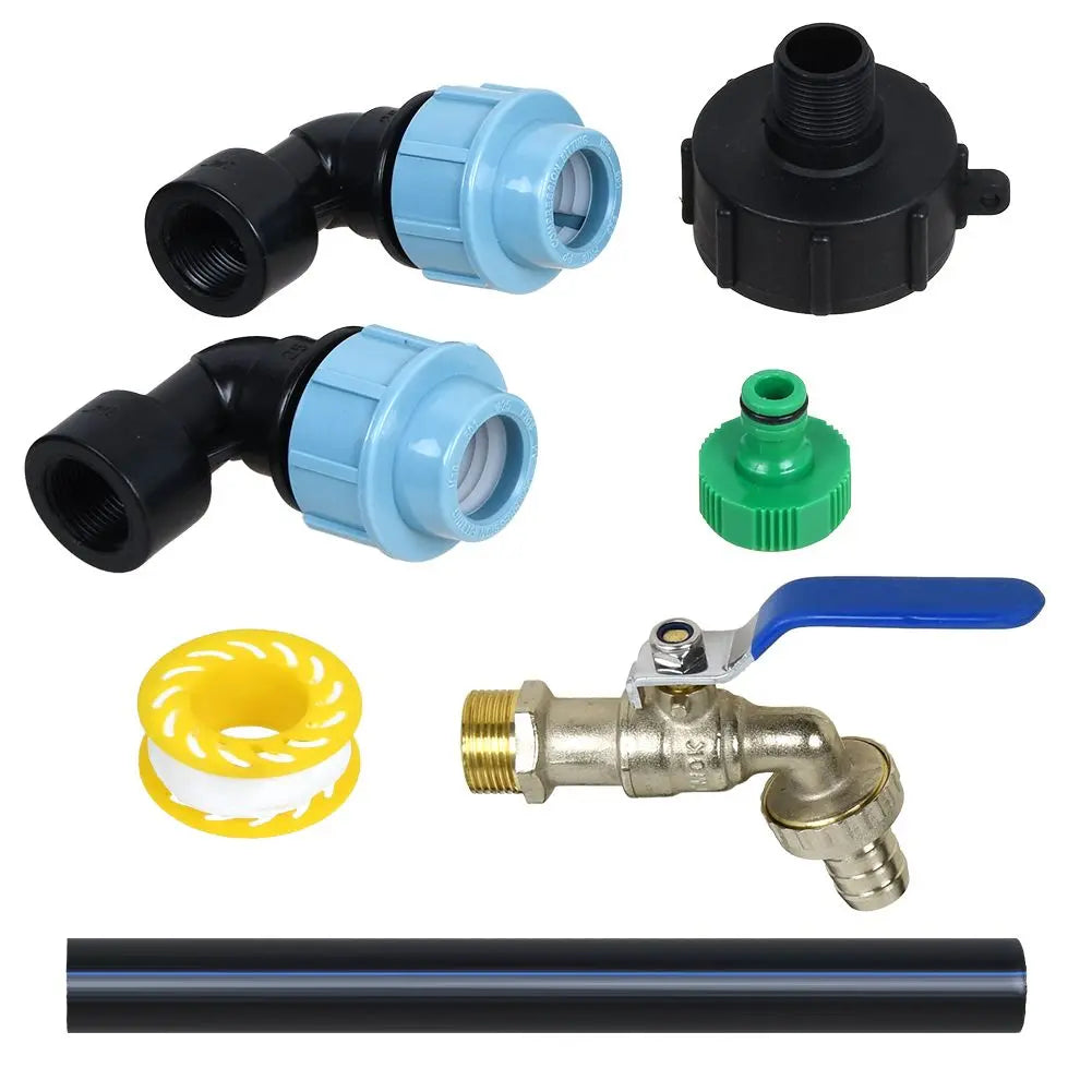 IBC Schwanenhals +3/4" Auslaufhahn Adapter Für Container Zubehör
