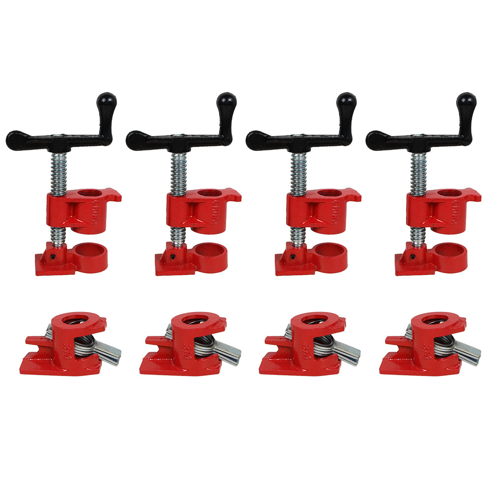 4 Stk Schraubzwingen Schraubstock 3/4 Zoll Rohrschelle Holzbearbeitung Clamp