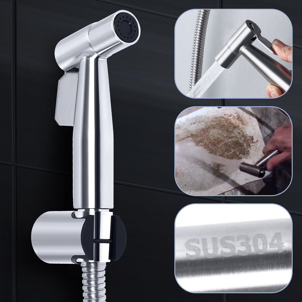 Bidet Brause & Halter Edelstahl WC Hand Duschkopf Intim Hygiene