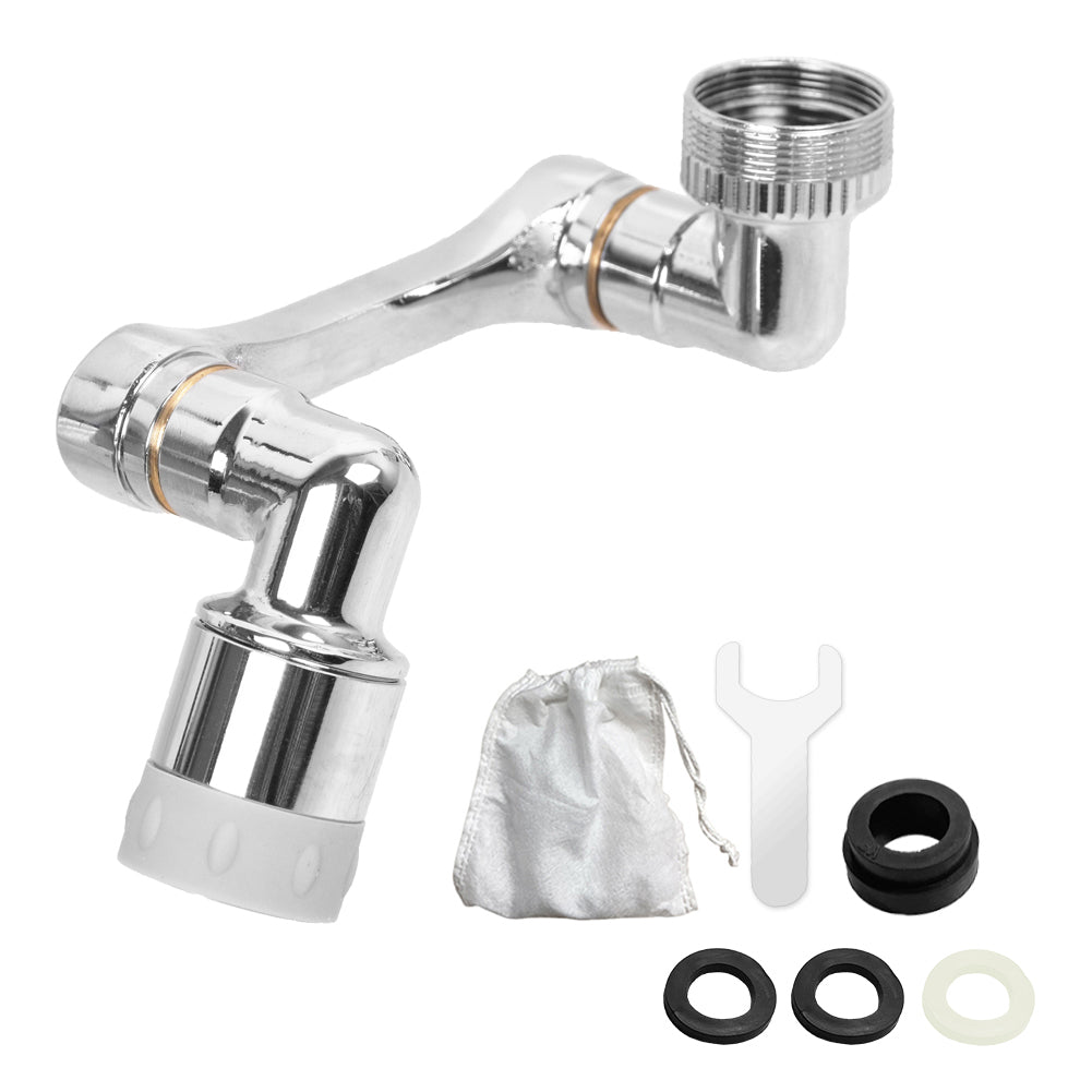 Universal Wasserhahn Spritzfilter 1080° drehbarer Sprühkopf Verlängerung