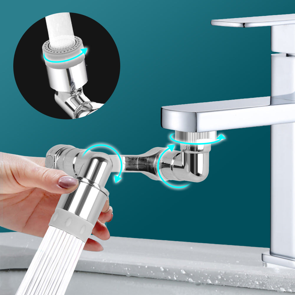 Universal Wasserhahn Spritzfilter 1080° drehbarer Sprühkopf Verlängerung