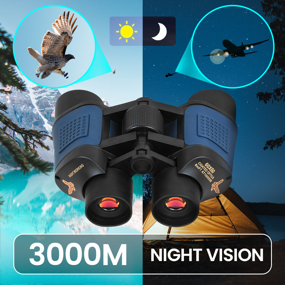 60x60 HD Fernglas Feldstecher 3KM Nachtsicht