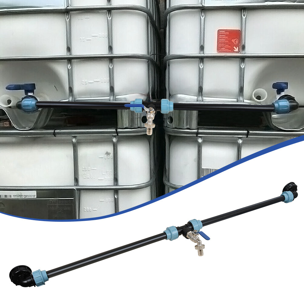 IBC Adapter Verbindungsset für 2 IBC Regenwassertanks Nebeneinander