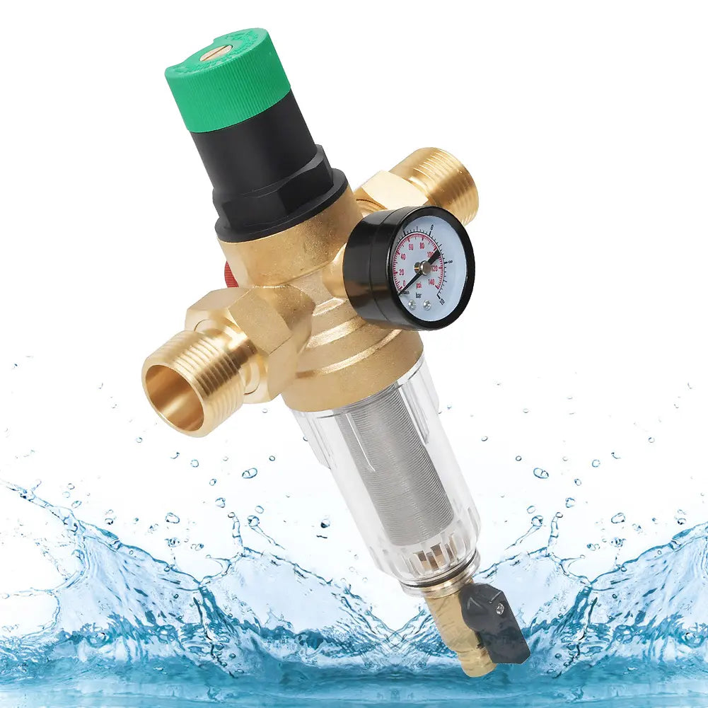 Rückspülfilter mit Druckminderer 1" Vorfilter Wasserfilter Wasserreiniger