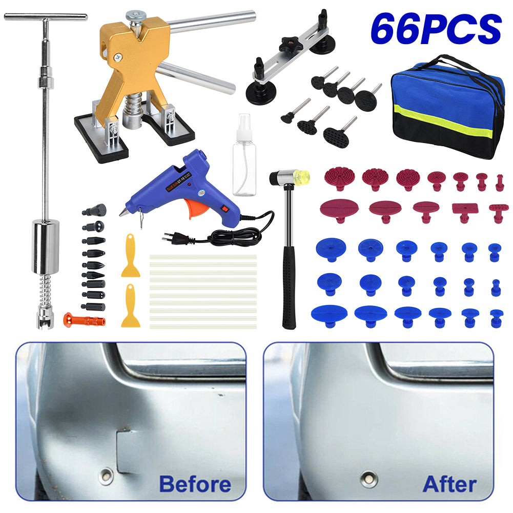 66Tlg. Ausbeulwerkzeug Auto Beulen Reparatur Set Dellenlifter