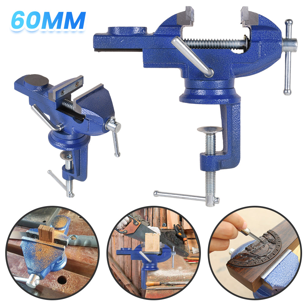 Mini Schraubstock 60mm drehbar 360°