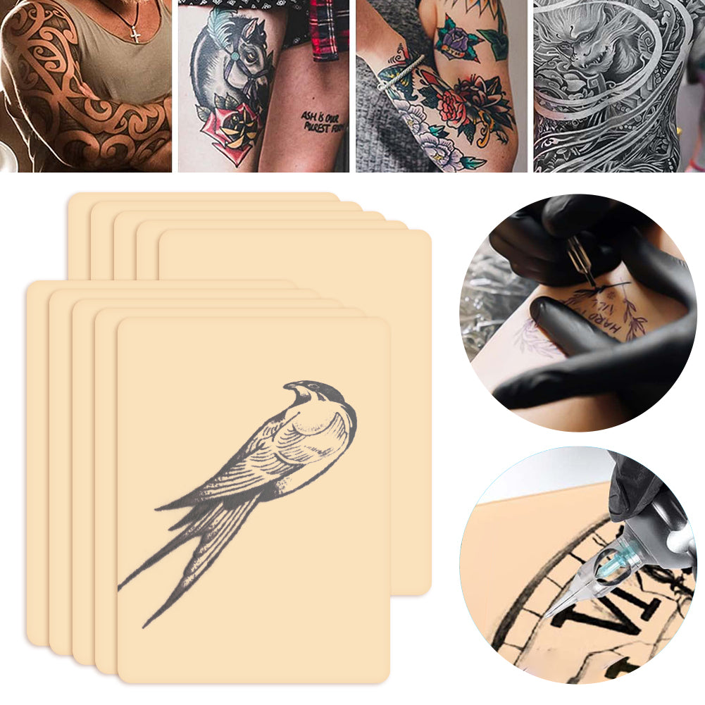 10x Tattoo Übungshaut blanko Übungshäute Kunsthaut