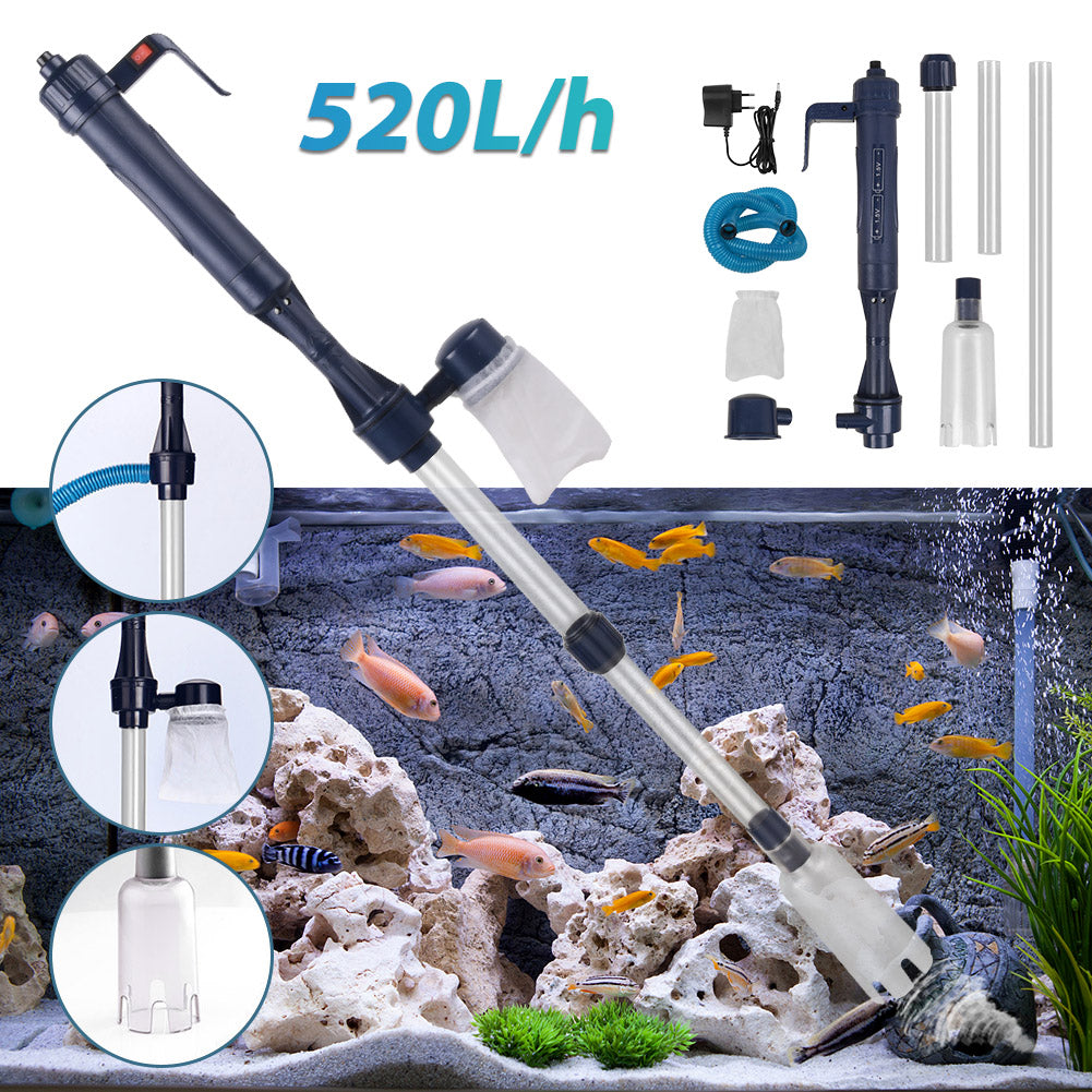 Elektrische Aquarium Wasserwechsel Set Mulmsauger Kiesreiniger