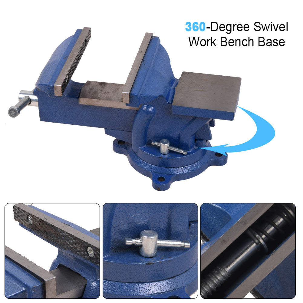 Schraubstock Amboss 360° drehbar Drehteller Werkbank