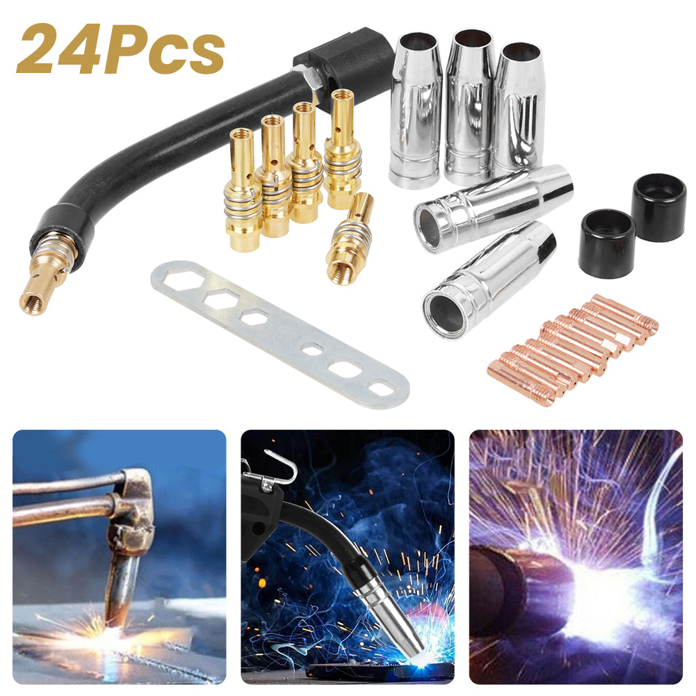24tlg Verschleissteile Set MB15/150 Stromdüse Gasdüse MIG/MAG