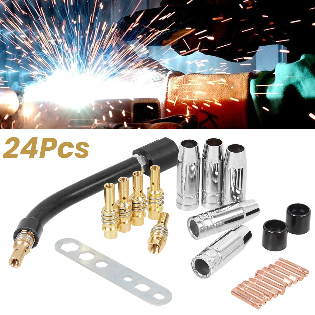 24tlg Verschleissteile Set MB15/150 Stromdüse Gasdüse MIG/MAG