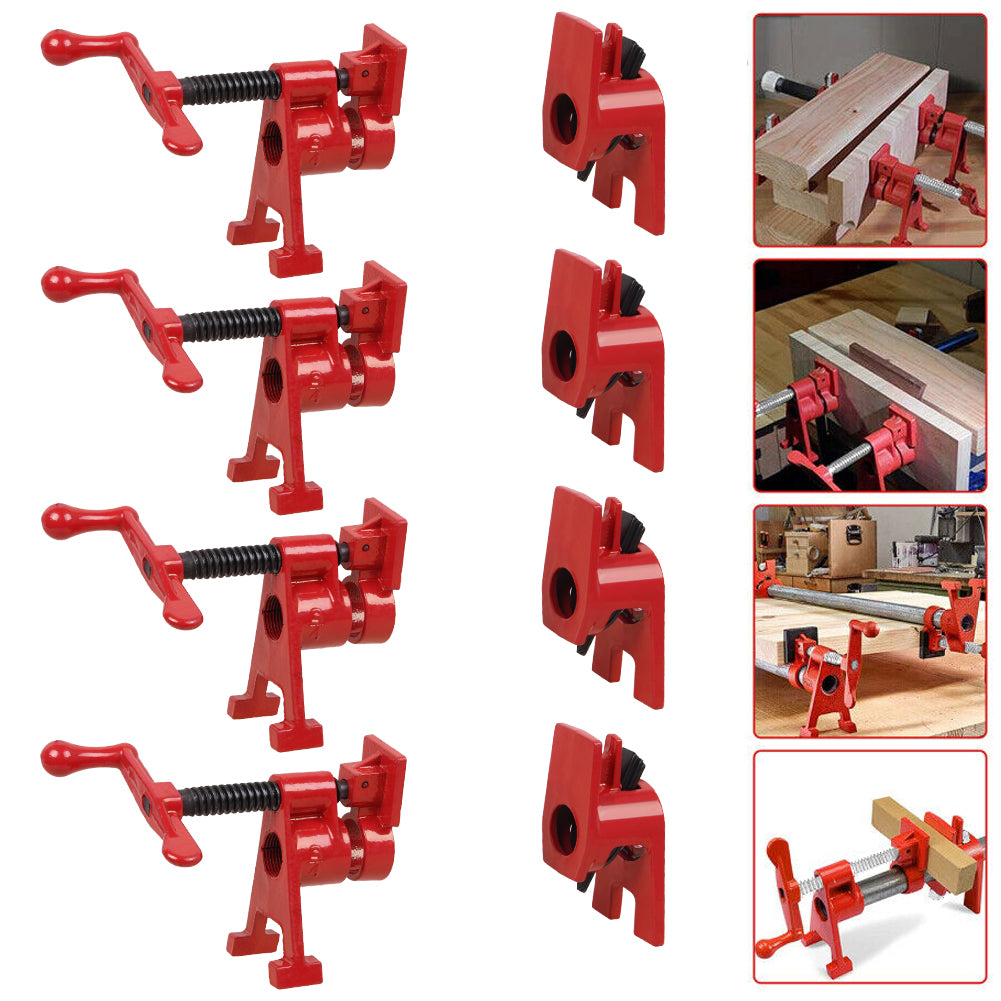 4 Satz 3/4" Schraubzwingen Schraubstock Rohr Schraubzwinge