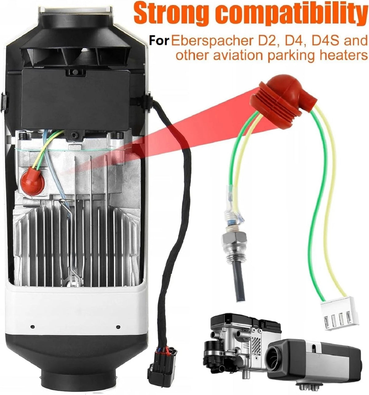 5-tlg Auto Air Diesel Dichtung Keramische Glühkerze Kit
