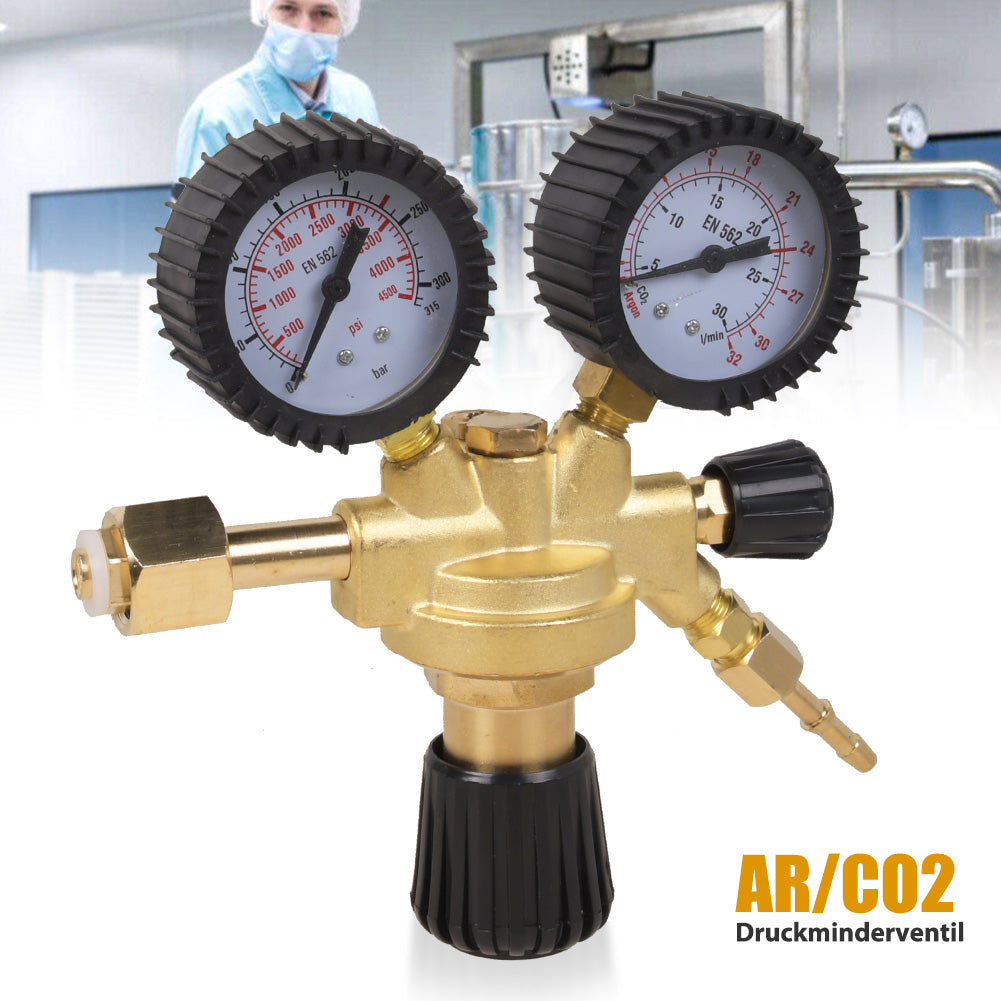 Druckminderer 315 Bar Druckregler Manometer MIG MAG WIG Argon Co2